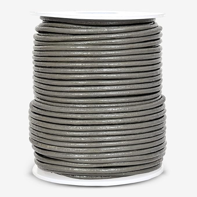 GENIQUE Real/Genuine Round Leather String Cord - Image 2