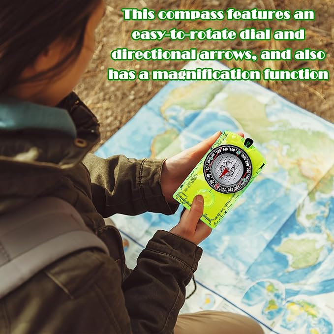 16 Pcs Orienteering Compass Acrylic Hiking Compass - Image 4