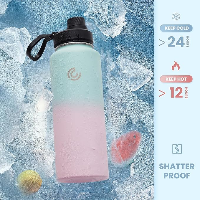 Sports Water Bottle 32oz, Insulated Water Bottle - Image 4