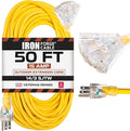 Iron Forge Cable 50ft Yellow Outdoor Extension Cord by IronForgeCable