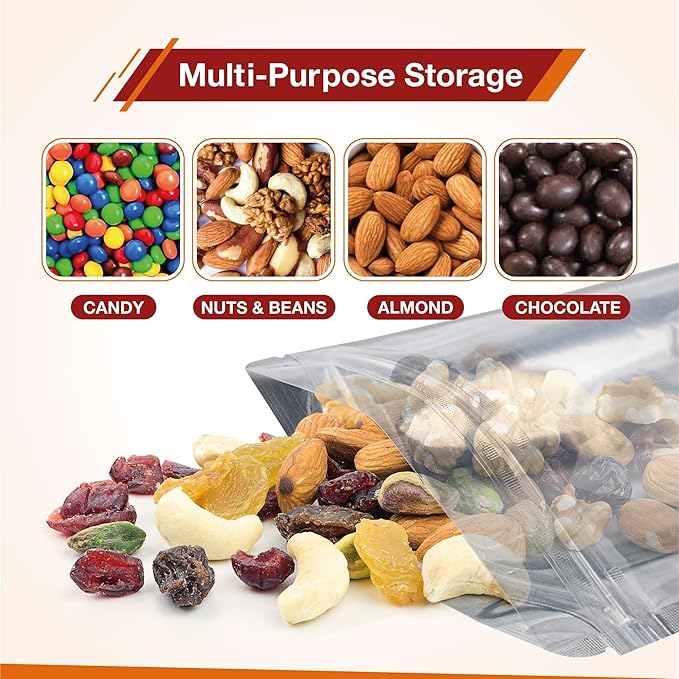 BELLE KR® 5x8 Mylar Bags with Window Stand Up - Image 7