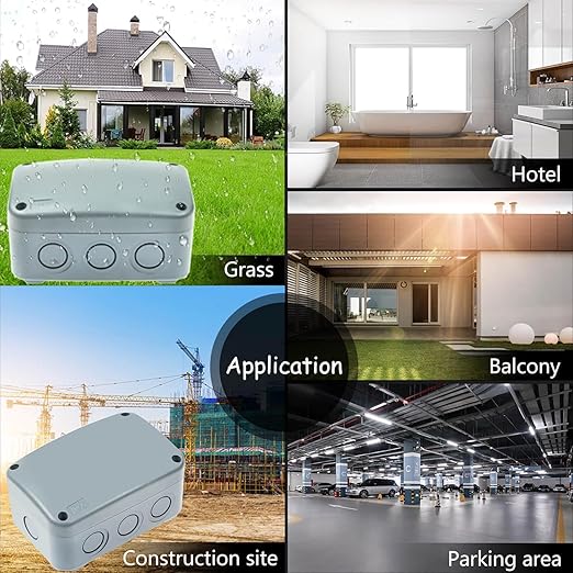 NineLeaf Outdoor Junction Box, IP66 Weatherproof Electrical Project Boxes - Image 5
