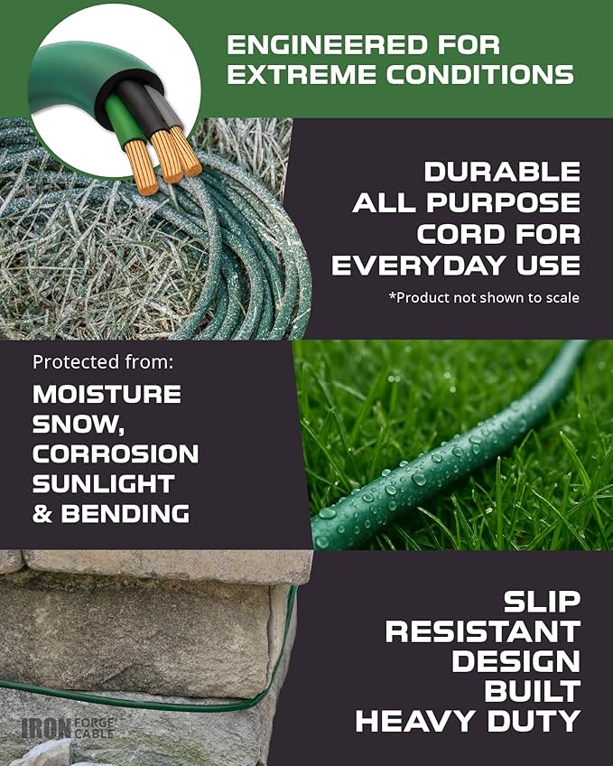 Iron Forge Cable 2 Pack Weatherproof 25 Ft Outdoor Extension Cord - Image 4