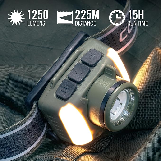 Coast FL97R Voice-Controlled 1200 Lumen Rechargeable LED Headlamp - Image 3