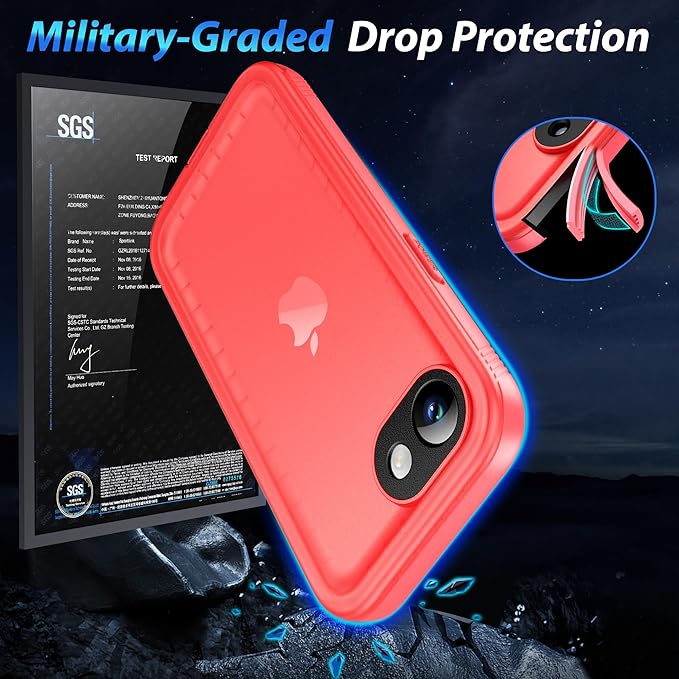 SPORTLINK for iPhone 16e Case/iPhone 17e Case, IP68 Waterproof Military - Image 4