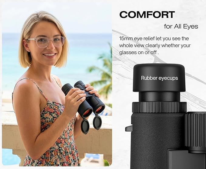 Hontry 10x42 Binoculars with IPX7 Waterproof Protection - Image 5