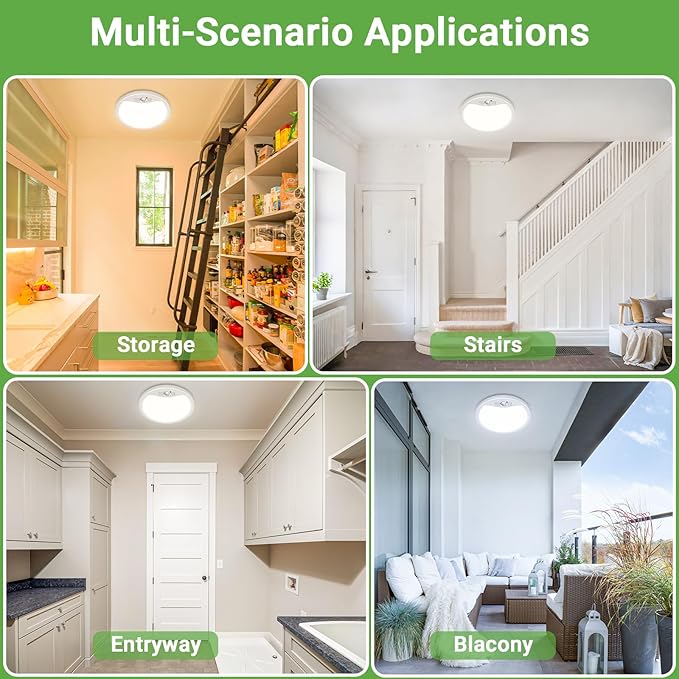 zemty 4Pack 7inch Motion Sensor Ceiling Lights Wired, 15W 1500lm 3CCT/3 - Image 7
