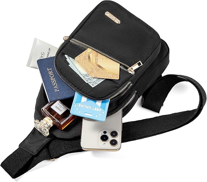 Banelu Small Crossbody Sling Bag Sling Backpack, Chest Bag Daypack Cross Body - Image 6