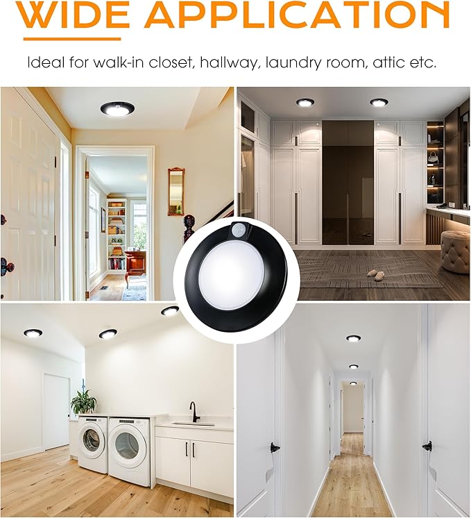 CLOUDY BAY Motion Sensor Ceiling Light Indoor, 120V CRI90 10W 5000K Bright Day - Image 8