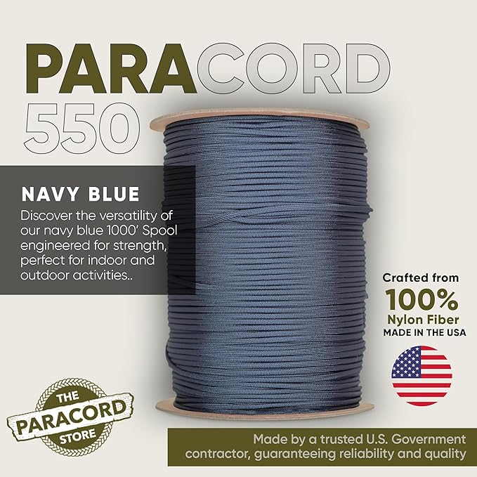 The Paracord Store | Type III 550 Paracord - 250 FT Spool - Image 2
