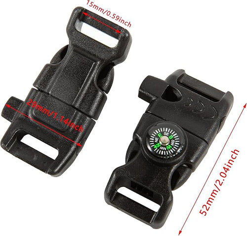 10 PCS Emergency Whistle Buckle come - Image 2