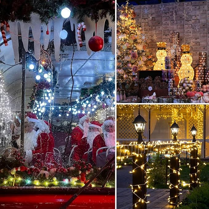 Warm White to Cool White Color Changing 300 LED 115FT Christmas String Lights - Image 2