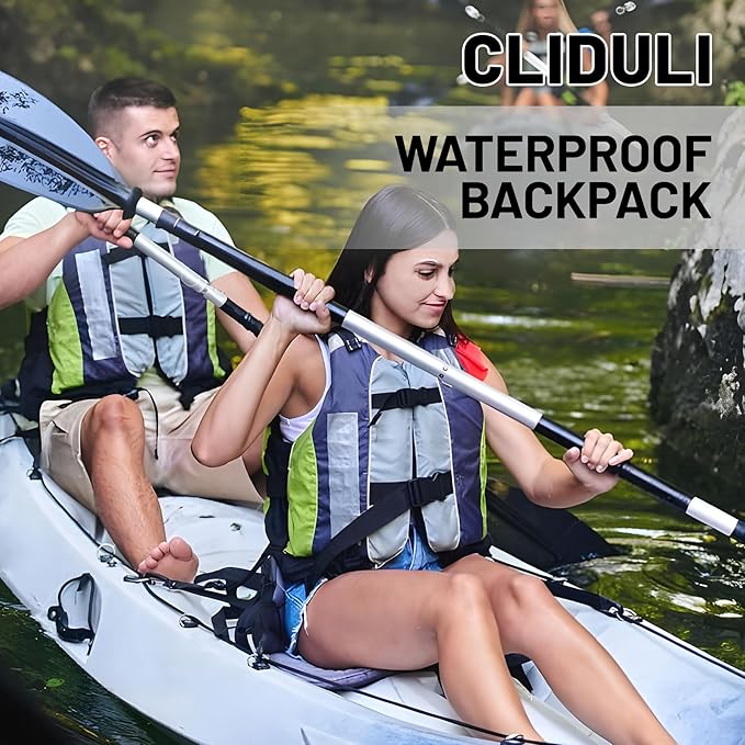 Waterproof Dry Bag, Roll Top Orange Small Waterproof Backpack - Image 7