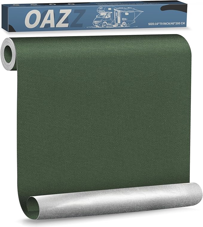 OAZ 16 x 79 inch Canvas Repair Patches Canvas Fabric Patch Self-Adhesive Canvas by OAZ
