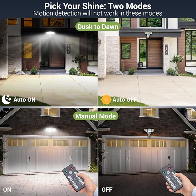 NOVOSTELLA Security Lights Motion Sensor, Dusk to Dawn 45W 5000lm 5000K - Image 3