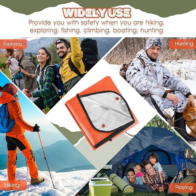 Kingdder 2 Pcs Heavy Duty Emergency Blankets - Image 7