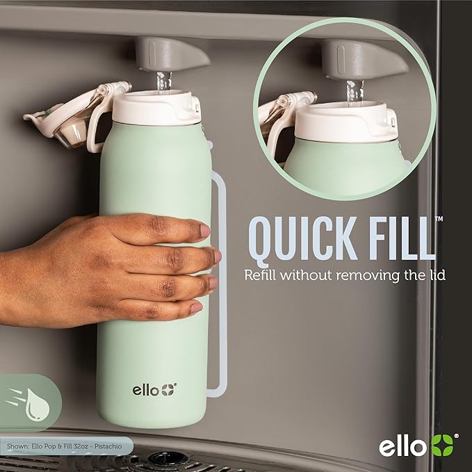 Ello Pop & Fill 22oz Stainless Steel Water Bottle - Image 2