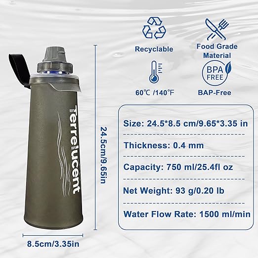 750ML Collapsible Water Bottle - Image 9