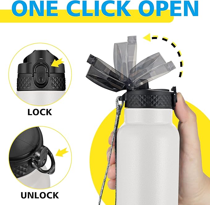 Han's Bottle Sports Water Bottle - 24 Oz - Image 4