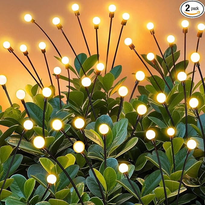 ZFNN Solar Firefly Lights 16 LED Swaying Outdoor Waterproof Decorative Lights by ZFNN