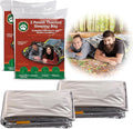 Emergency Thermal Mylar 2 Person Sleeping Bags -Ultra Compact by GrizzlyGear
