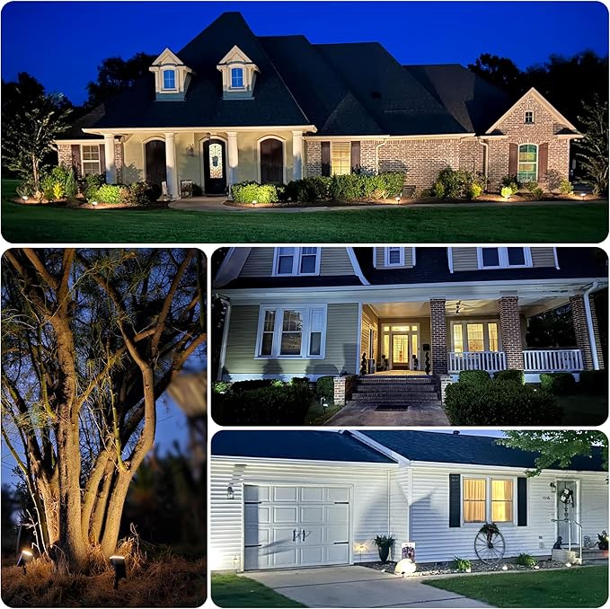 AUDERWIN Solar Spot Lights Outdoor 63 LED 3 Lighting, Waterproof IP65 Modes - Image 7
