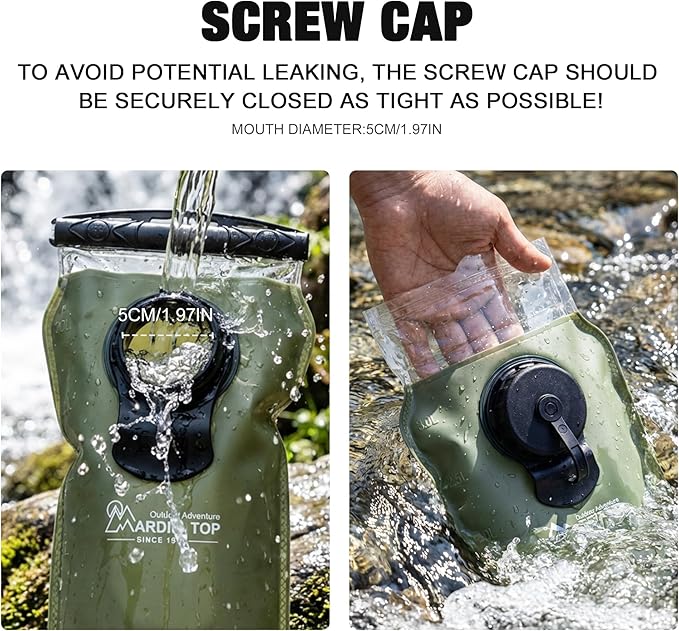 Mardingtop Hydration Bladder, 3L Leak Proof Water Reservoir Military Hydration - Image 3