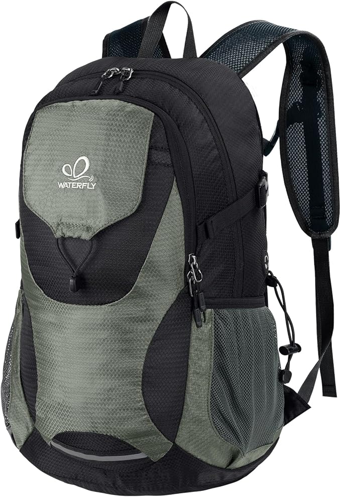 WATERFLY Lightweight Packable Hiking Backpack: 30L Foldable Travel Daypack by Waterfly