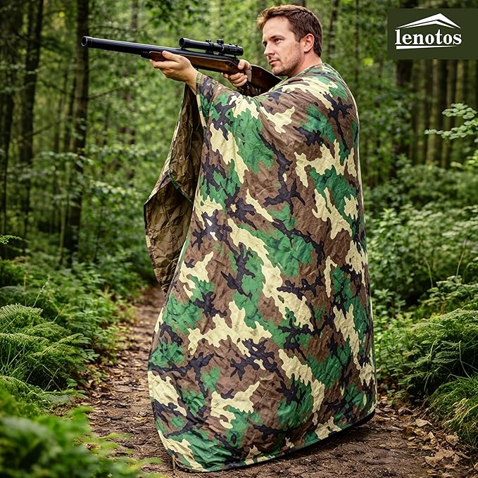 Lenotos Woobie Blanket, Thermal Insulated Military Poncho Liner, Water-Resistant - Image 7