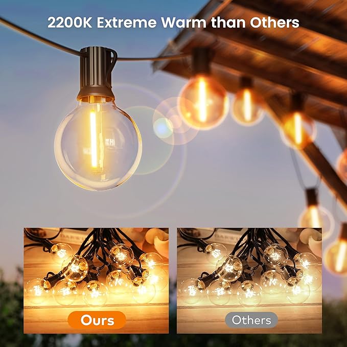 OHLUX Outdoor String Lights, 180FT LED Patio Lights - Image 2