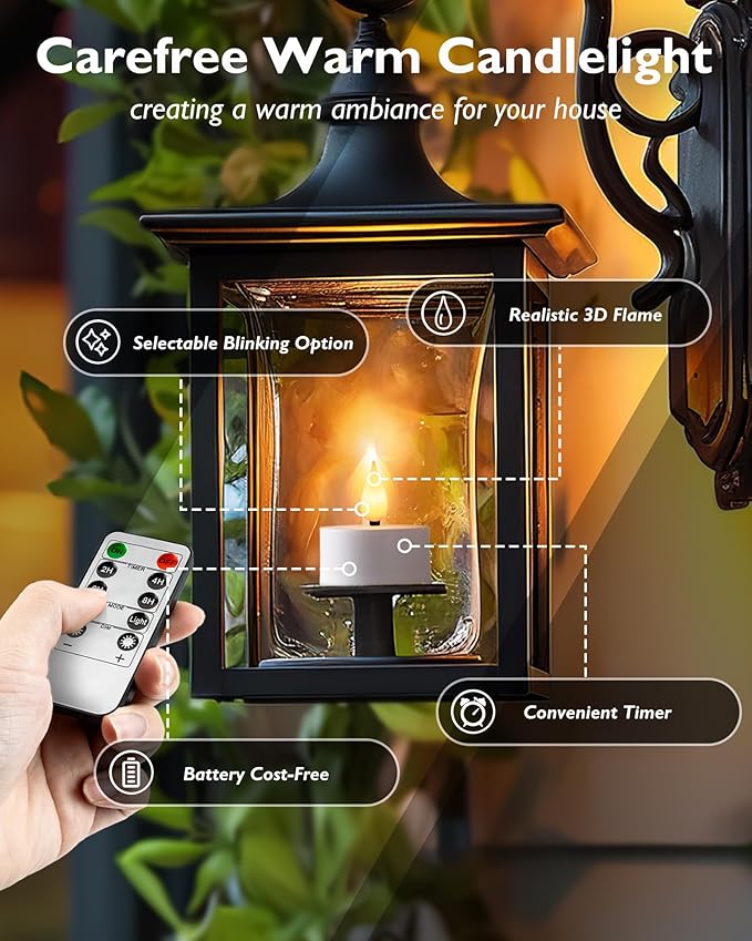 Homemory Rechargeable Tea Lights Flameless Candles - Image 2
