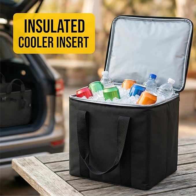 Car Cooler Bag for Trunk Organizer – Insulated Thermal Carrier for Groceries - Image 6