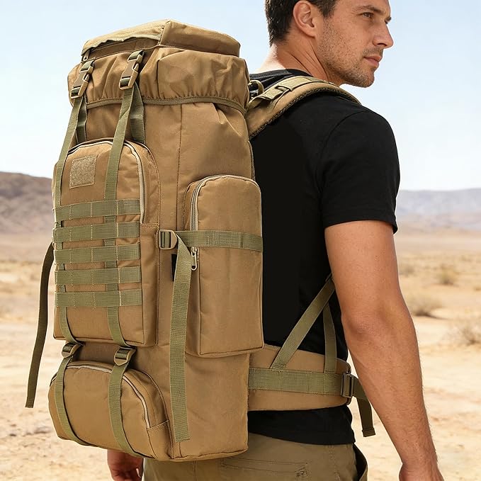 Hiking Backpack for Men 70L/100L Camping Backpack Military Rucksack Molle 3 - Image 7
