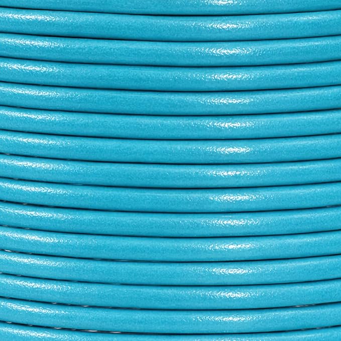 Mandala Crafts Round Genuine Turquoise Leather Cord - Image 4