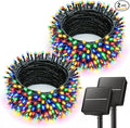 Brightown Solar String Lights Outdoor, 2 Pack Total 80FT 200 LED Solar Powered by Brightown