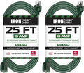 Iron Forge Cable 2 Pack Weatherproof 25 Ft Outdoor Extension Cord by IronForgeCable