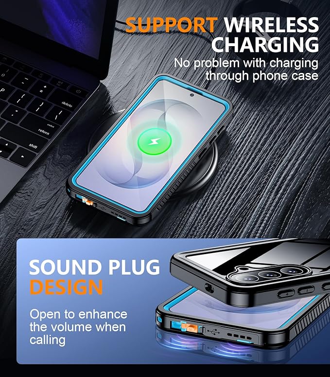 Temdan Designed for Samsung Galaxy S26 Plus Case Waterproof, Built-in Lens & - Image 8