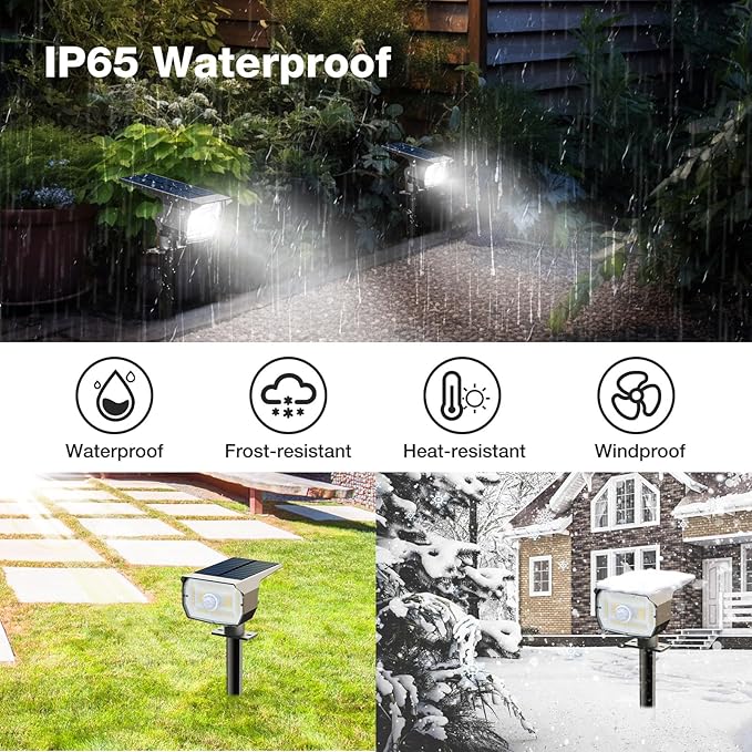 Solar Lights Outdoor Motion Sensor, Spot Landscape Lighting - Image 5