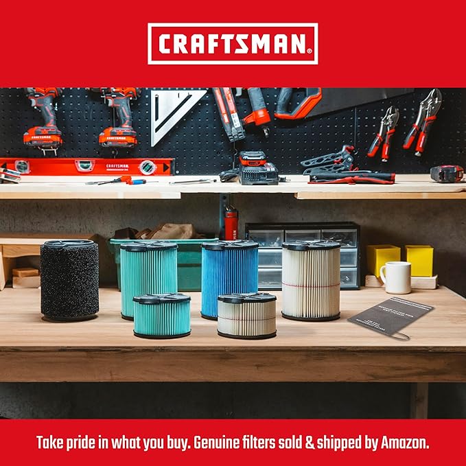 CRAFTSMAN CMXEVBE17584 6 Gallon 3.5 Peak HP Wet Dry Vac, Portable Shop Vacuum - Image 5