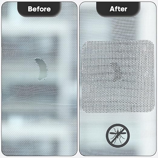 Secopad 14 Sheets Window Screen Patches Repair Kit, Strong Adhesive Fiberglass - Image 4