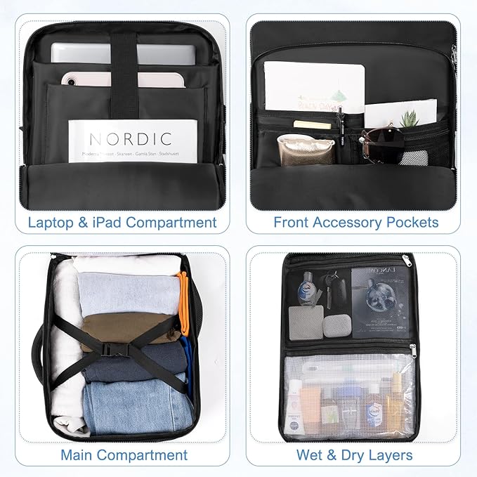 Sinaliy Travel Backpack, Carry on Flight approved Travel Bag - Image 7