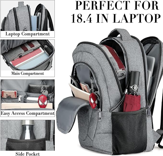 BIKROD 45L Extra Large Travel Laptop Backpack - Image 3