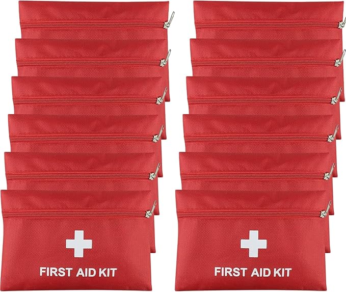AOUTACC 12 Pack First Aid Kit Empty Bag, Travel Empty First Aid Kit Pouch Bag by AOUTACC