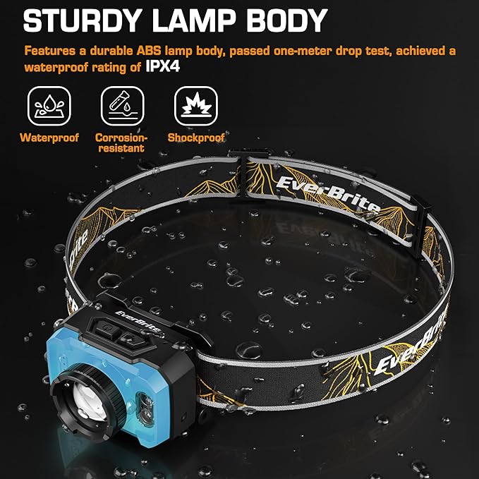 EverBrite 600 Lumen Headlamp, Rechargeable Headlight - Image 7