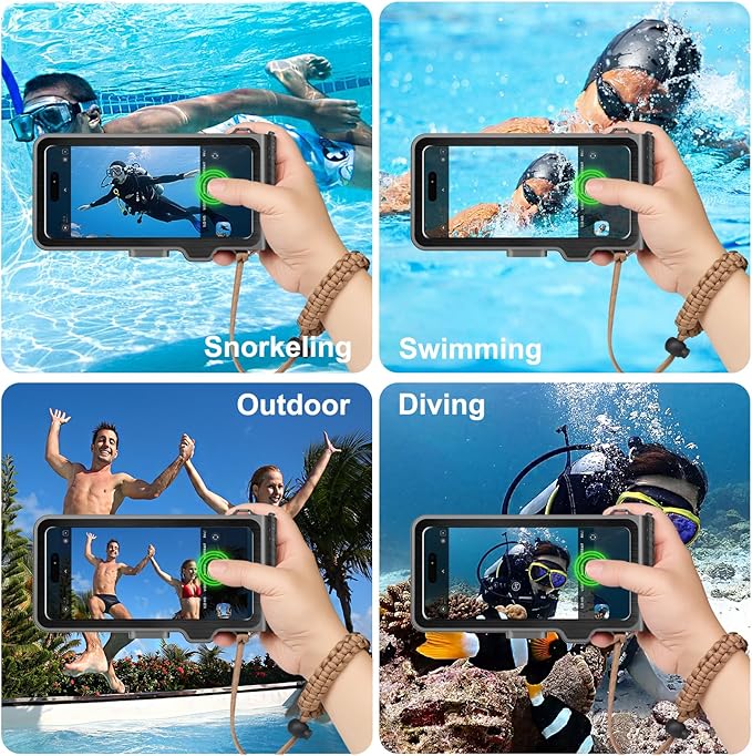 Waterproof Phone Case for Snorkeling & Diving, IP68 Waterproof Hard Case for - Image 5
