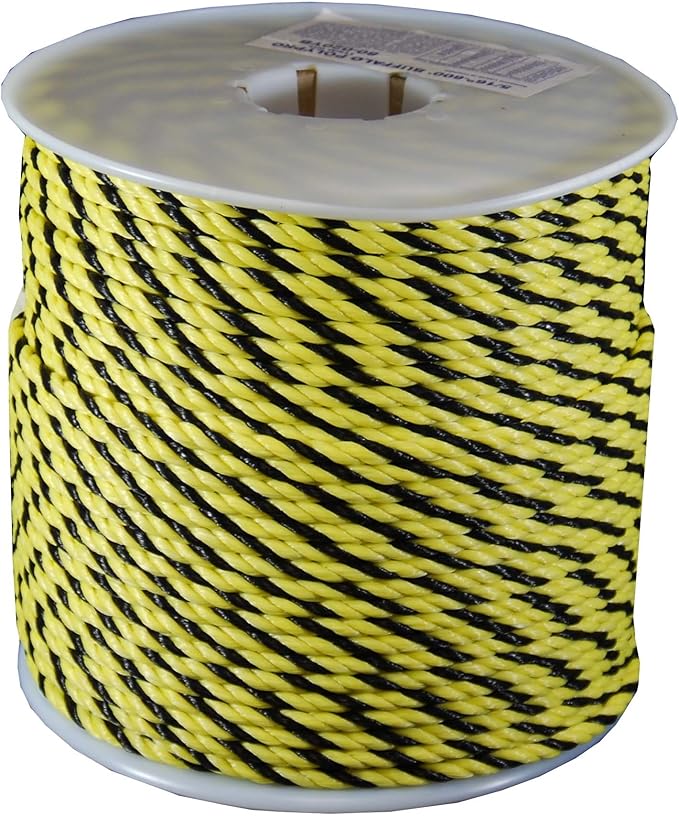 T.W Evans Cordage Co. 80-010YB 1/4 by 600-Feet Twisted Polypro Rope by T.W+.+Evans+Cordage+Co.