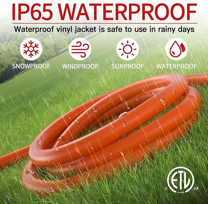 150 FT 12 Gauge Extension Cord Outdoor, Heavy Duty Weatherproof & Flame - Image 7