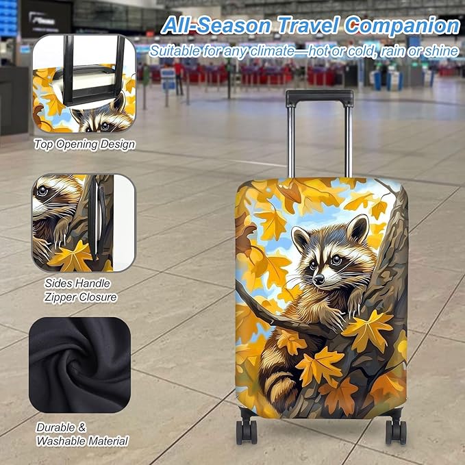 Luggage Cover Protector for 22-24 Inch Suitcases, TSA Approved Elastic Travel - Image 3