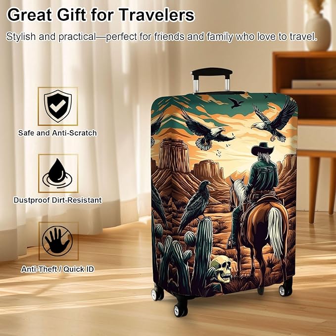 Luggage Cover Protector for 22-24 Inch Suitcases, TSA Approved Elastic Travel - Image 7