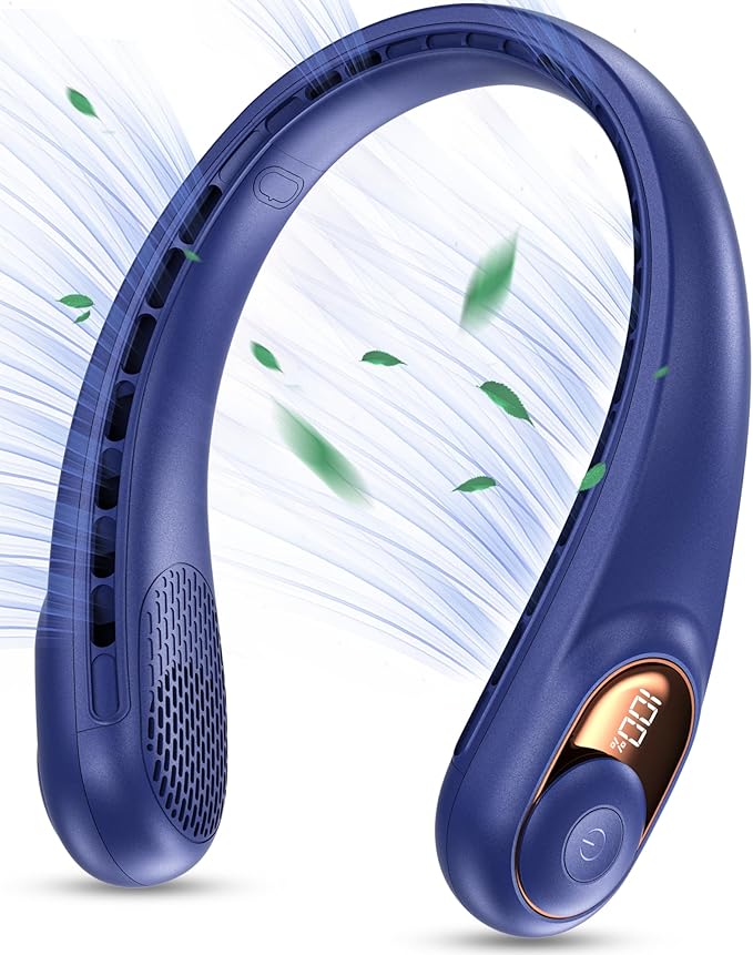 KIDEE Portable Neck Fan, Personal Bladeless Rechargeable, Upgraded 4000mAh - Image 7
